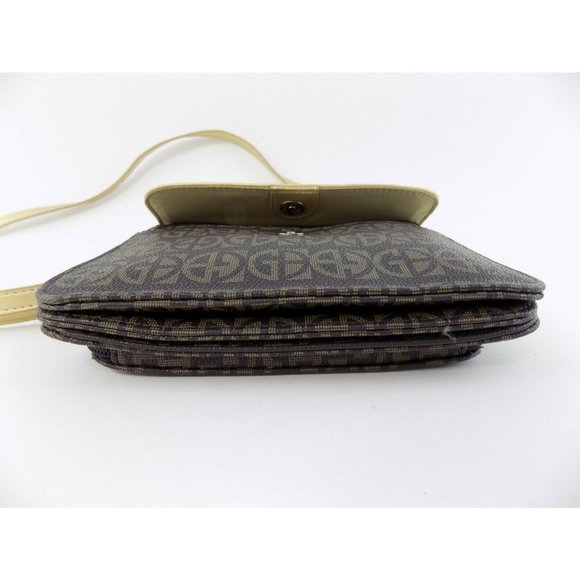 Giani Bernini Colorblocked Signature Crossbody Handbag Brown Gold - Picture 7 of 8